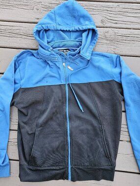 Yamaha FX Factory Effex Hoodie Tracker Track Jacket Blue and Black Full Zip